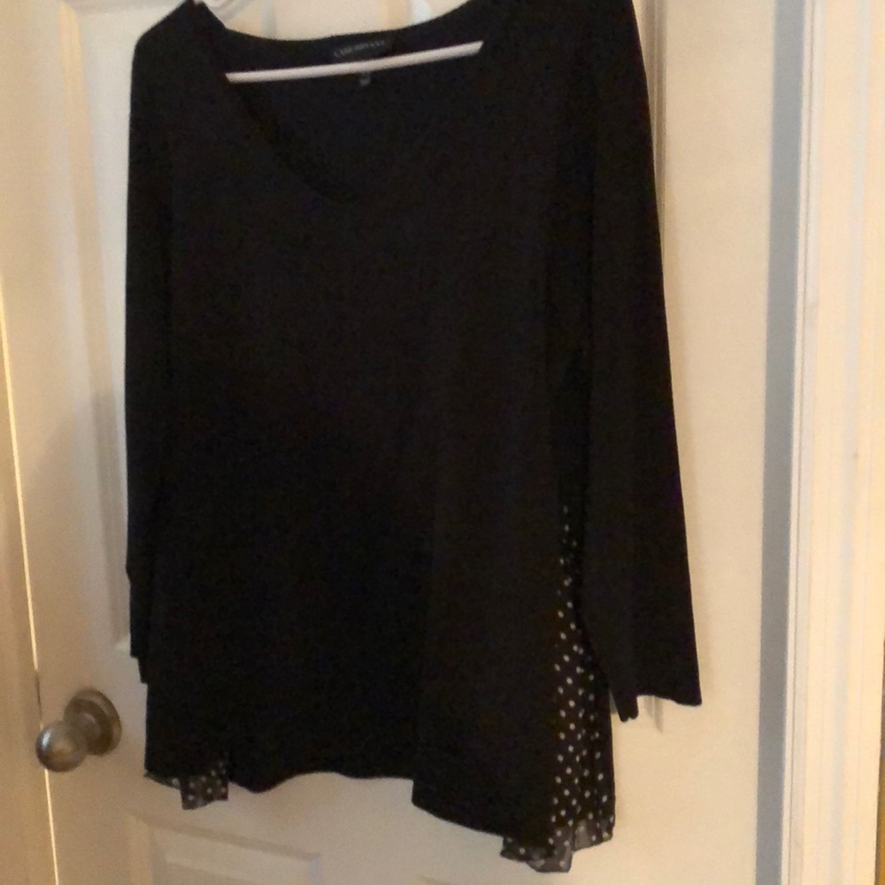 Lane Bryant black top plus size